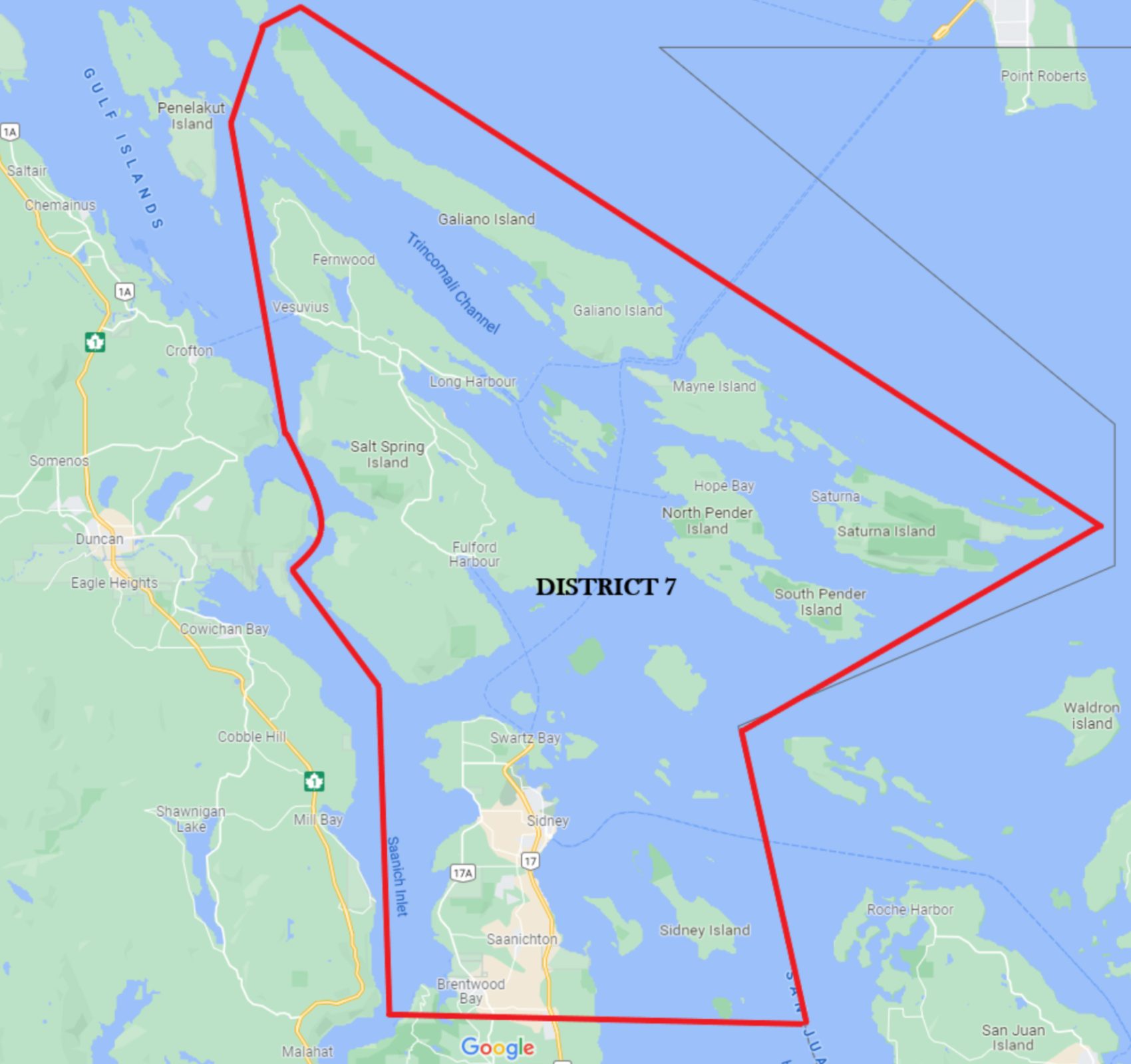 District 7 Boundaries